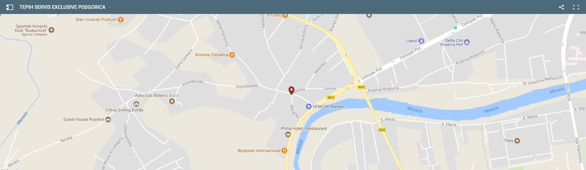 MAPS TEPIH SERVISA EXCLUSIVE PODGORICA